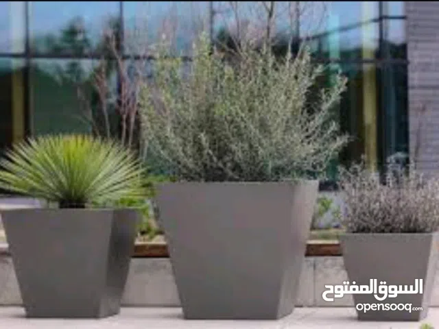 جمل حديقة منزل بالاحواض الزراعيه والنوافير نفصل على حسب الطلب الفايبر جلاس