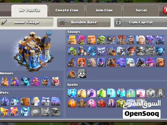 Clash of Clans Accounts and Characters for Sale in Abu Dhabi