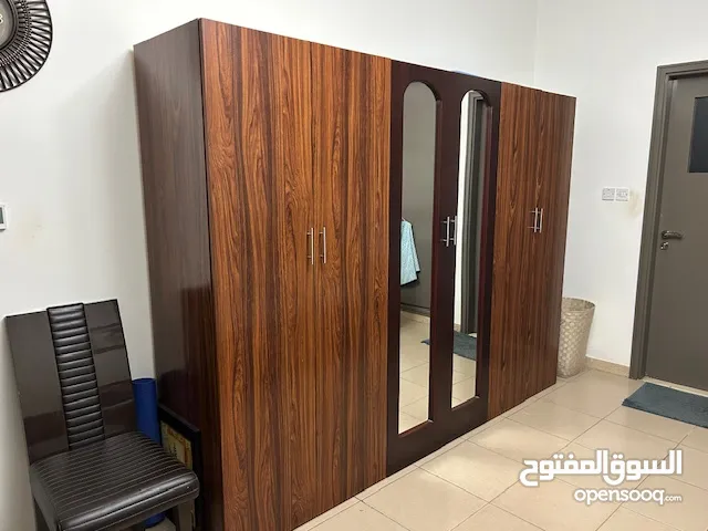 6 Doors Cupboard. Made of MDF. Very Good Condition. Small Cupboard too.