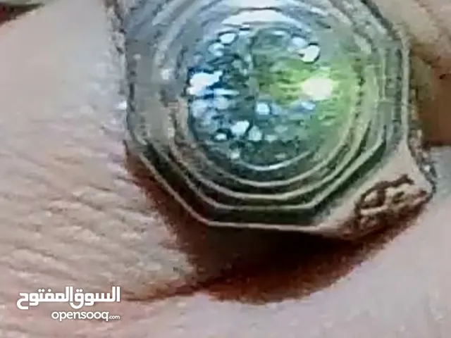 خاتم موزنايت اصلي طبيعي روسي اصلي إيطالي قديم فضه عاليه للبيع