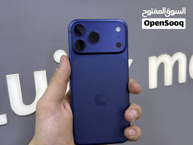 Iphone 17 pro max 512G used ايفون 17 برو ماكس 512 جيجا لون كحلي وارد شرق اوسط بسعر مغري جدا