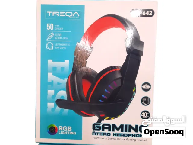 سماعة الألعاب Gaming Headphone TREQA صوت قوي وتجربة لعب ممتعة لعشاق الجيمنق