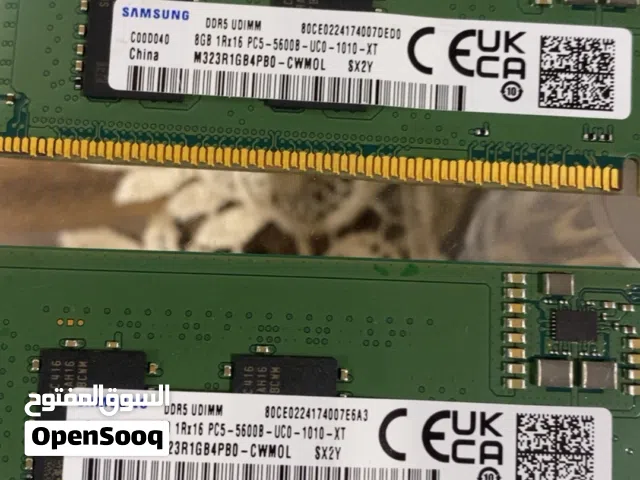 رامات حاسبه DDR5 8g.  2x16 5600B  نوع سامسونج