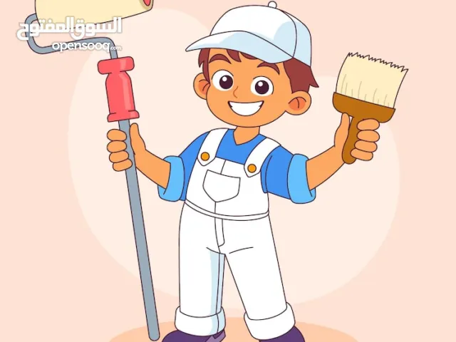 تنفيذ جميع أعمال الدهان الداخلي والخارجي دهانات جدران وأسقف صبغ فلل وشقق ومحلات اختيار ألوان عصرية و