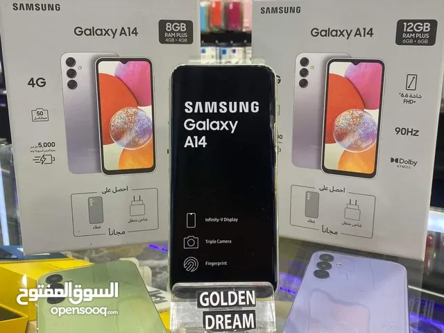 مستعمل اخو الجديد Samsung A14 رام 8 جيجا 64 مع البكج كفر ولزقه وشاحن الاصلي متوفر توصيل