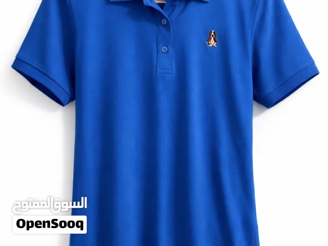 تيشيرت بولو نسائي ، باللون الأزرق الداكن ، كاجوال أنيق  من ماركة Hush Puppies  مقاس XL