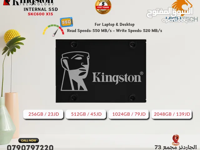 قرص صلب داخلي عالي الأداء هارديسك SSD داخلي - Kingston SKC600-X15 SATA Internal SSD.