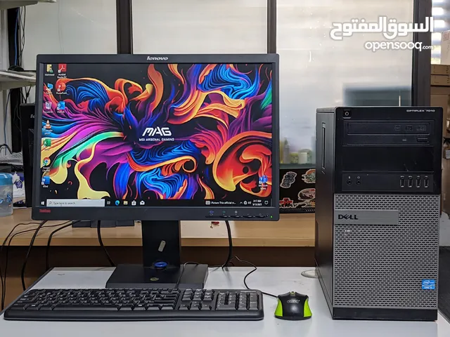 Dell Core i7 Computer Set 16GB Ram 500GB HDD 22" HD Monitor Windows 10 Pro Ofiice 2021 -