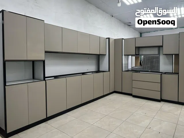 مطابخ صاج والغرفة النوم لجميع الموديلات على حسب الطلب المنيوم متين رفوف العرضيات 4 ملي  الدواليب ض