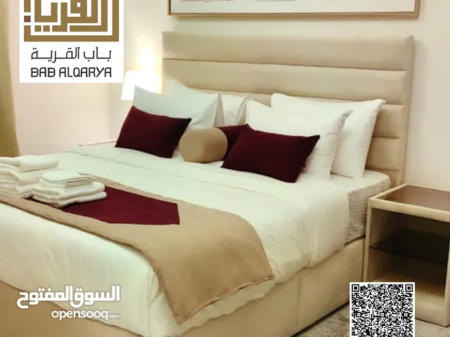 غرفتين وصاله - غرفة وصالة - استديو  للايجار الشهري في دبي فرش فخم من الطراز الأول كامل مع بلكونة