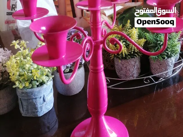 شمعدان فخم جدا خماسي قديم انتيك ب 7 فقط