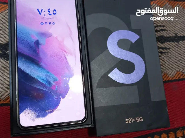 مستعمل ايام Samsung S21 plas 5G رام 16 جيجا 128 أغراضة والكرتونه الأصلية متوفر توصيل