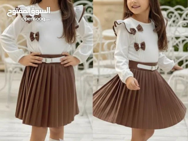 طقم بناتي من مقاس 4 سنين الى 10 سنين