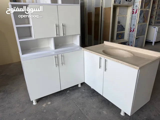 كاونتر MDF خشب متر ثلاث قطع ارضي وملحق وسنك مرمر