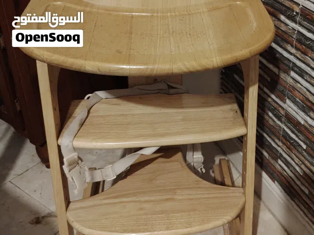 كرسي أطفال خشب للطعام