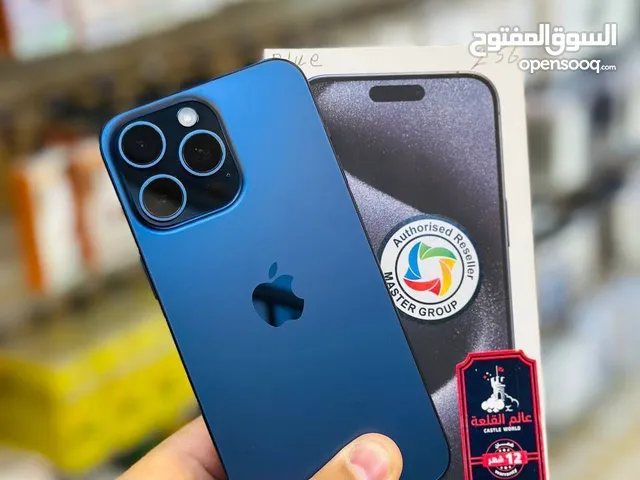 ايفون 15 برو ماكس ذاكره 256 بطاريه 100 ماستر لوك زلغ مابي مع ضمان 5 ايام