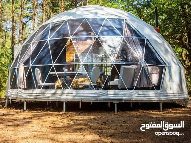 منازل القباب الجيودستية    geodesic dome tent