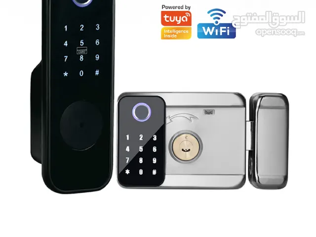 قفل الباب الالكتروني الذكي بالبصمة وتقنية واي فاي بسعر حصري ومنافس