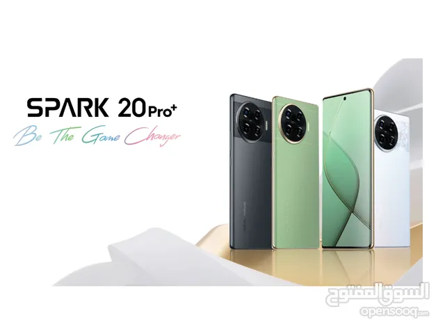 Tecno spark 20 pro + plus 256g 16ram تكنو سبارك عشرين برو تيكنو Spark 20pro جديد كفالة الوكيل الرسمي