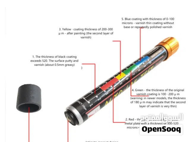 الـقـلـم الـمـغـنـاطـيـسـي لـقـيـاس سـمـك الـطـلاء عـلـى الـسـيــارات