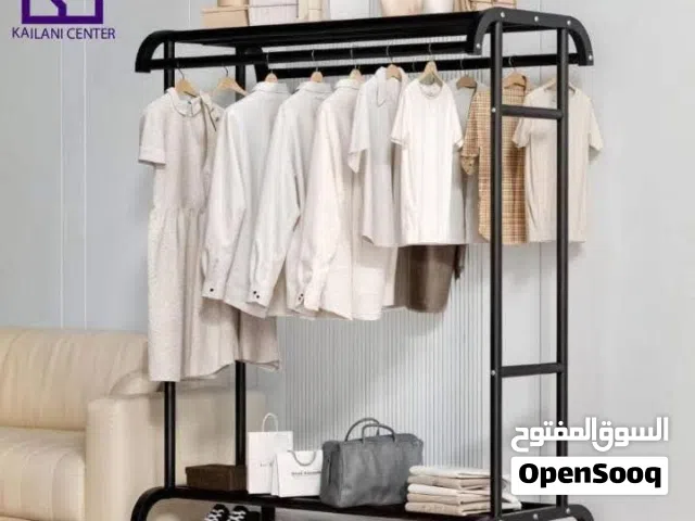مهتمين بـ أدق تفاصيل المنزل  ستاند ملابس كنتوري  معدني مع رف سفلي ثقيل توفر ابيض اسود  السع