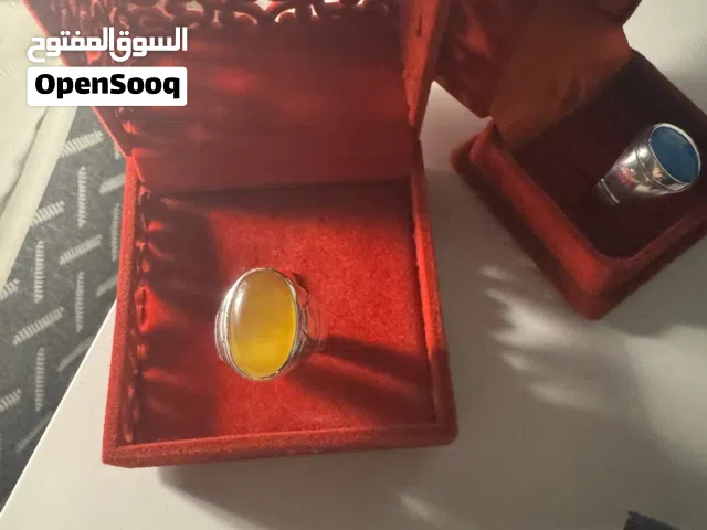 Men’s Silver Ring 8.86g - Yellow Oval Stone  Monthly Installments
