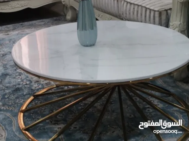 طاولة الدائرية نوعية رخام طاولة بنية خشب اصلي طاولة المرتفعة رخام صناعي مع mdf