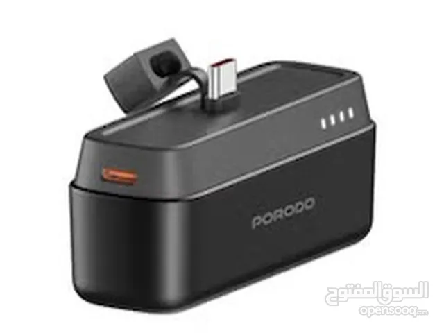 بطارية برودو صغيرة الحجم بقوة 5000mAh بمنفذين تايب سي ولايتنج