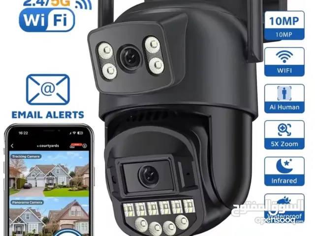 كاميرا مراقبة خارجية ذكية BESDER بدقة 5K و8 ميجابكسل – اتصال WiFi مزدوج 2.4G/5G