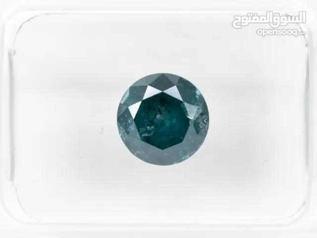Diamond - 1.34ct - Fancy Greenish Blue color treated - I3