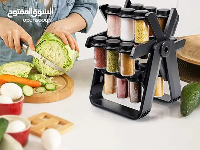 منظم التوابل الدوار 18 قطعة – تصميم ذكي لترتيب مثالي في المطبخ