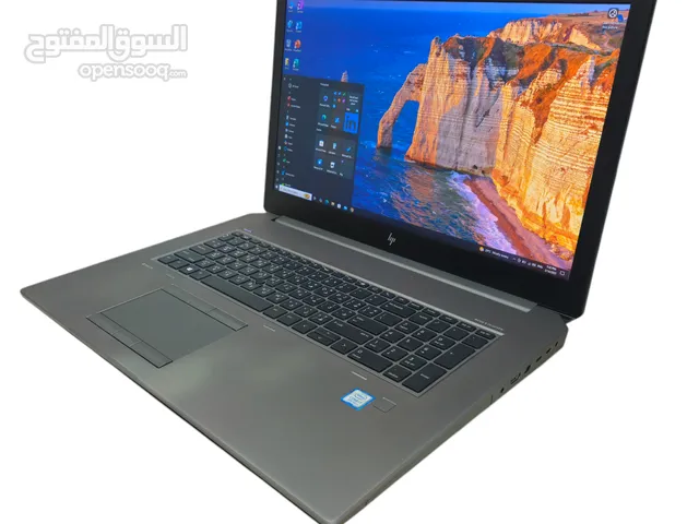 لاب توب تصميم جرافيك عالي وشاشة كبيرة وضمان hp ZBook i7 17inch with Graphic and warranty