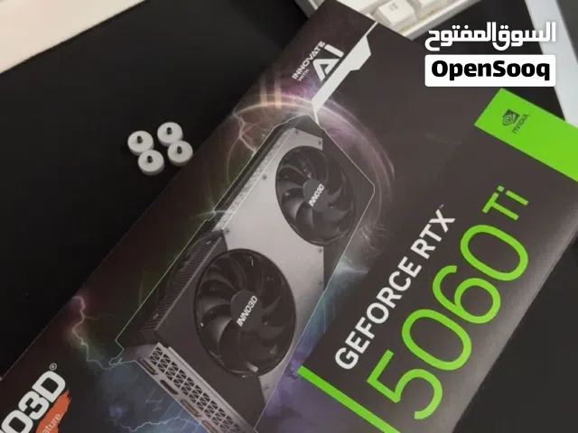 INNO3D GEFORCE RTX 5060 TI 8GB جديد ومطلعه من الكرتون فقط للفحص ومرجعه ف الكرتون