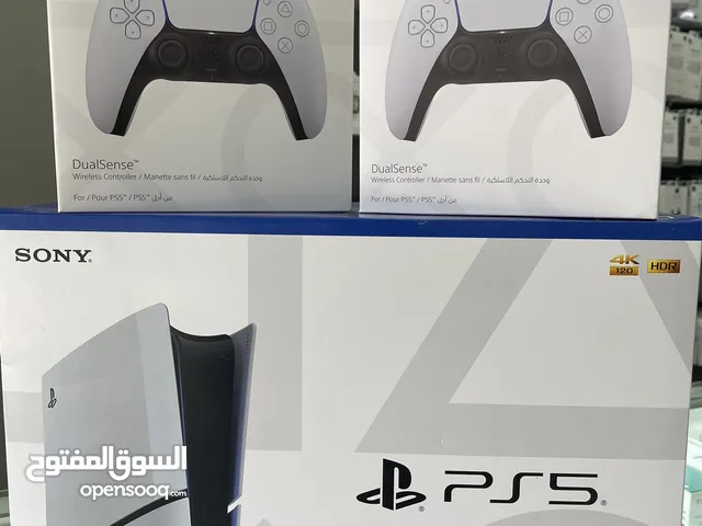 PS5 بلايستيشن 5 جديد أعلى صنف متوفرة الآن بأفضل سعر بالأردن شرق أوسط مكفولة slim 1TB