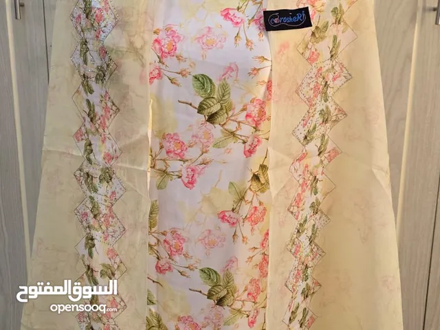 قماش حرير هندي ديجيتال مع لحاف قطن