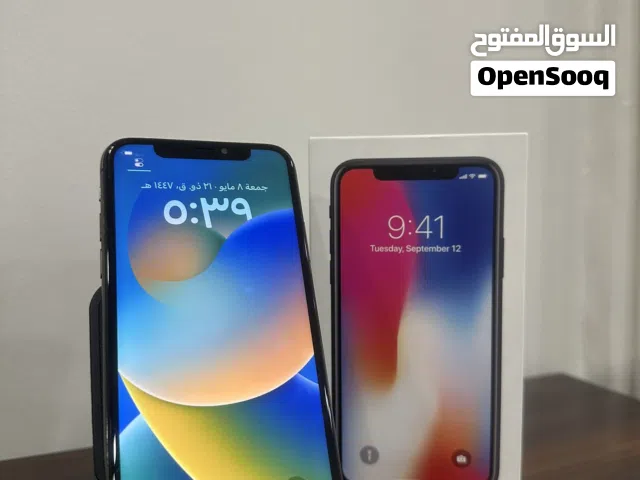 للبيع جهاز ايفون ((xs)) مساحه (((64gb))) بطاريه ((( 72 ))) الجهاز نظيف مافيه خدوش نهائي