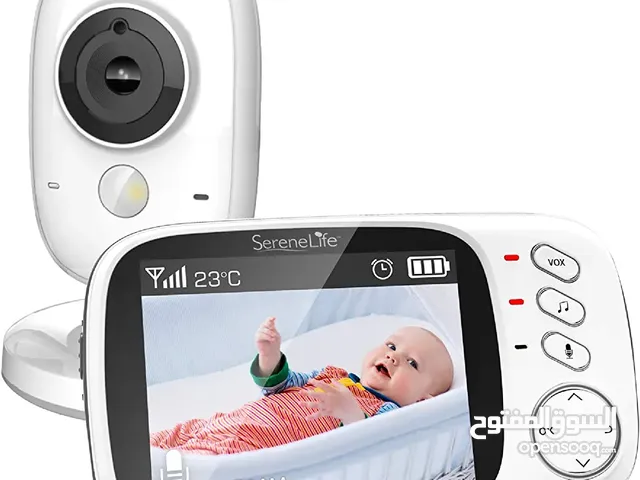 جهاز مراقبة الطفل بالفيديو طويل المدى - نطاق لاسلكي مطور 850 قدم، رؤية ليلية، مراقبة درجة الحرارة