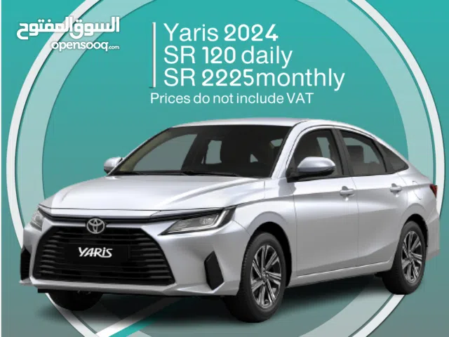 Toyota Yaris 2024 for rent in Khobar - Free delivery for monthly rental