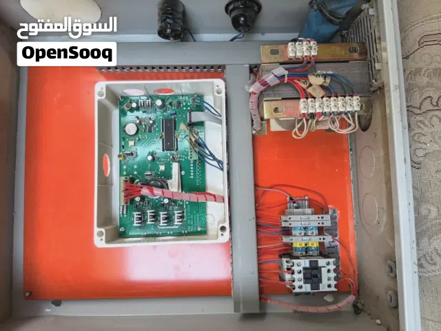 Chicken shocker electrical panel in industrial slaughterhouse machine