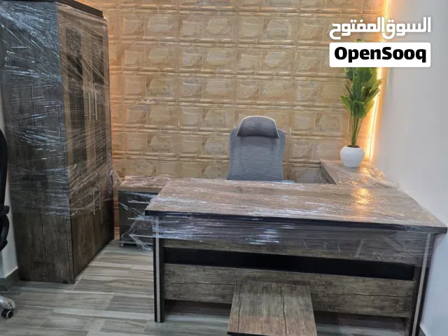 مكتب مدير فاخر - قياس160*70 سم - مع جانبيه -وخزانة ملفات -وطربيزه- عفش مكتبك أفضل الاسعار من معرضنا