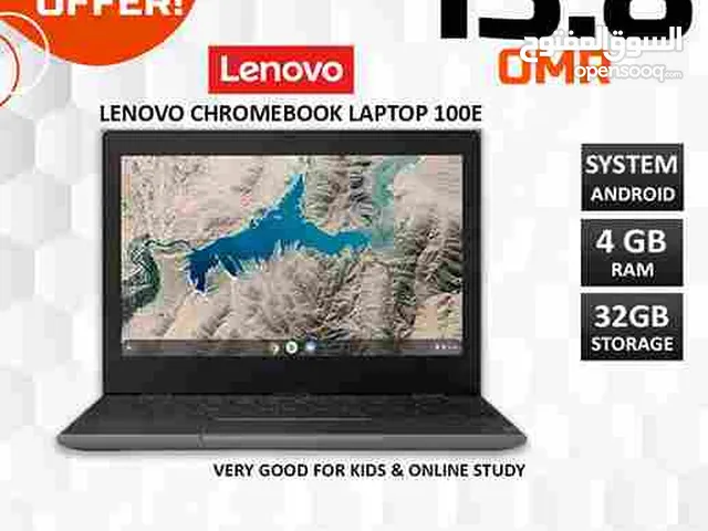 LENOVO CHROMEBOOK 100E 4GB RAM 32GB STORAGE