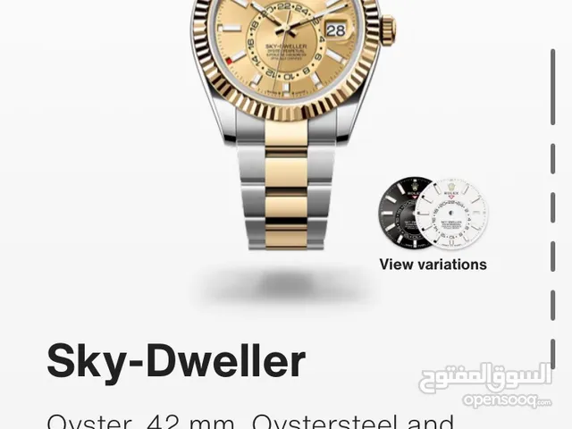 Rolex Sky dweller 88,000Aed 42mm oyster steel yellow gold