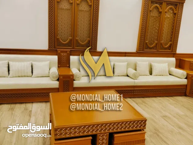 مجالس / غنفات / كنب / جلسات أرضية / طاولات / ستائر / دريسنج روم / سرير / طاولات طعام