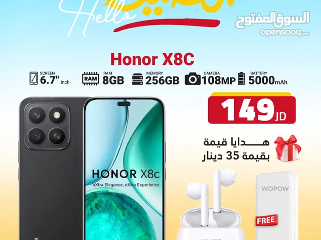 HONOR X8C ( 256GB ) / RAM 8 NEW /// هونور اكس 8 سي ذاكرة 256 رام 8 الجديد