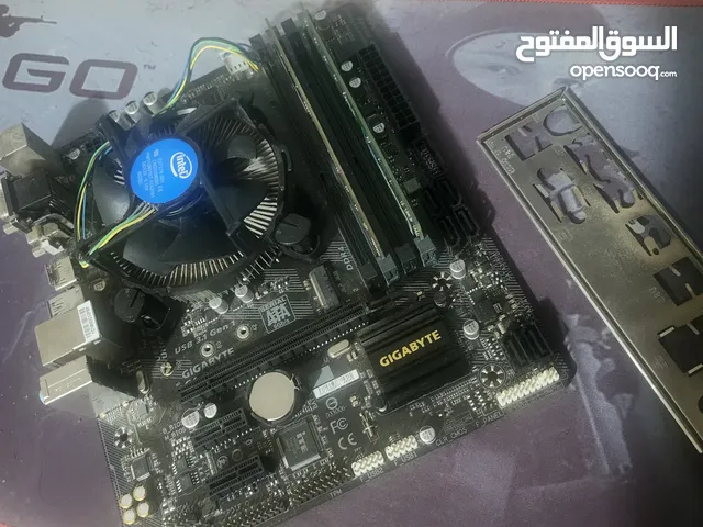3 قطع كمبيوتر معالج جيل سابع و مثر بورد و رامات