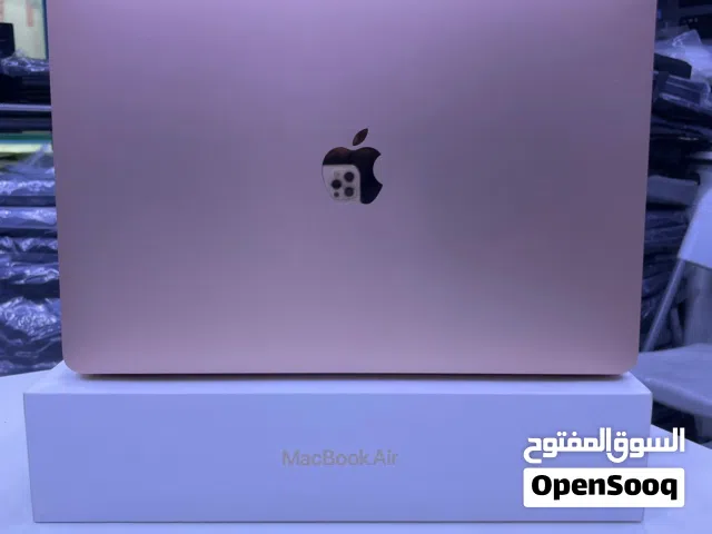 MacBook Air 13 inch  Core i5  RAM 8GB  SSD 512GB  موديل 2020  اللون Rose Gold