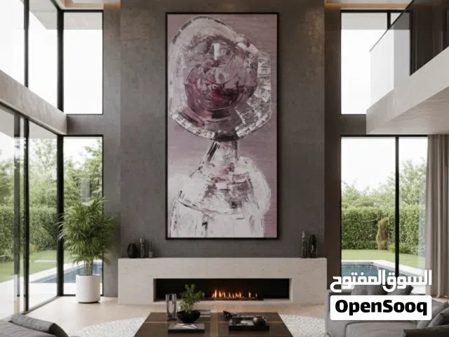 لوحه فنيه تعبيرية تجريدية