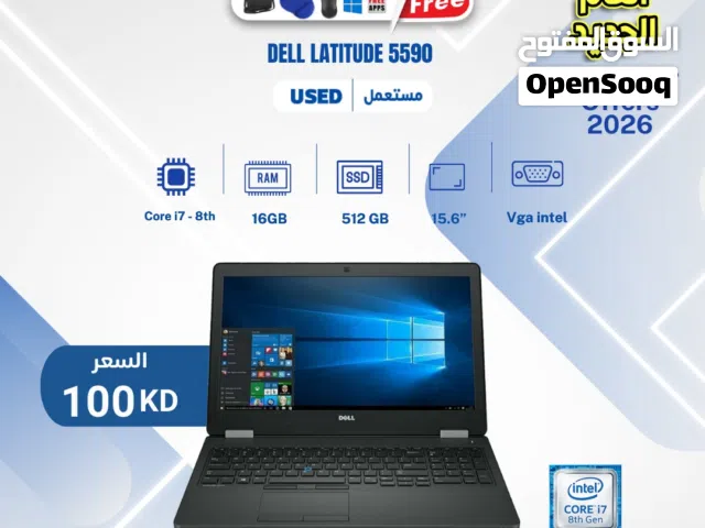 Dell Latitude Core i7 Ram 16GB كيبورد كامل