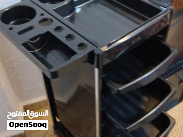 عرباية عدة تجميل ومكياج قابله للتدحرج مع رفوف وخزانة عدد 2 للبيع بسعر مغري