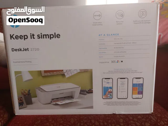 طابعه hp  مع سكانر - لايوجد بها حبر